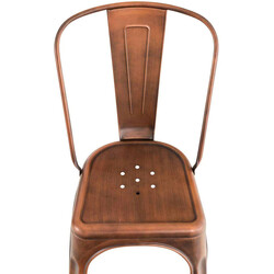 Pulverlackerade stapelbara metallstolar med hög stabilitet