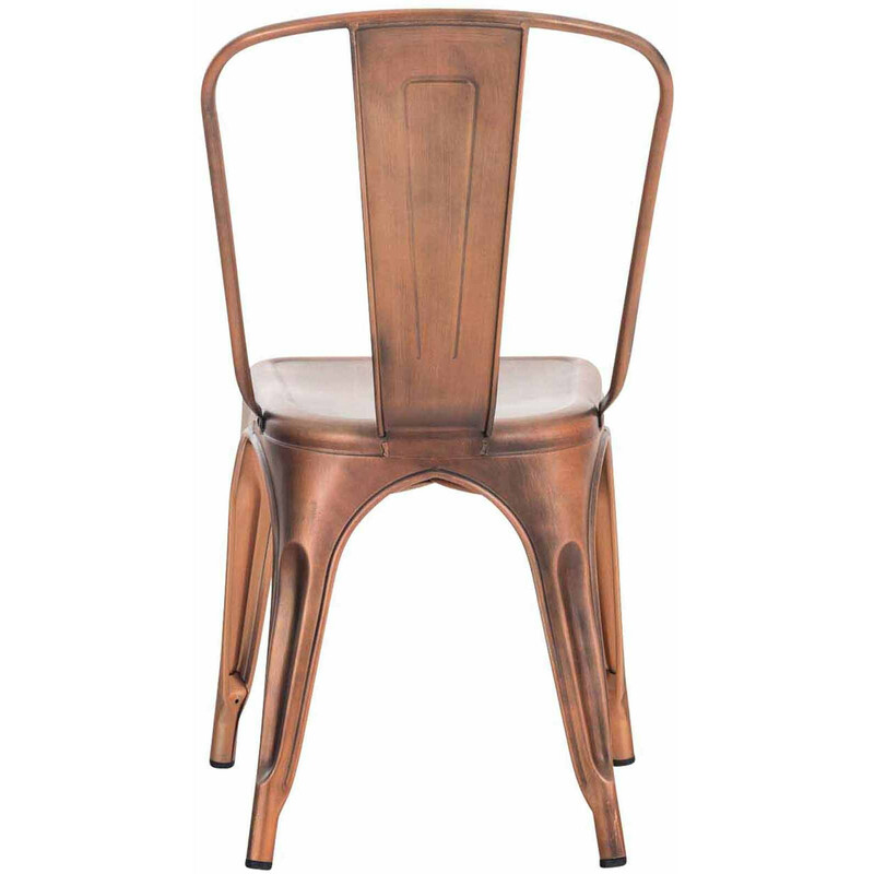 Pulverlackerade stapelbara metallstolar med hög stabilitet