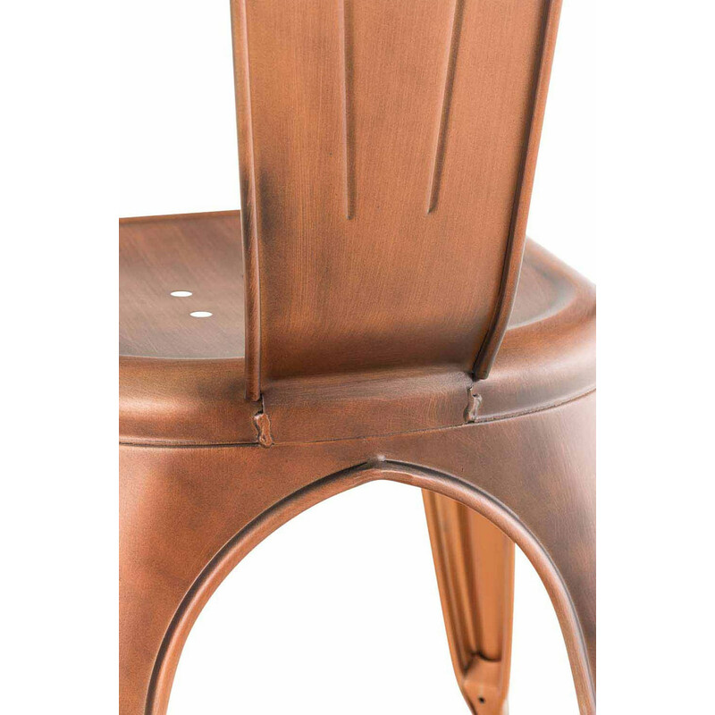 Pulverlackerade stapelbara metallstolar med hög stabilitet