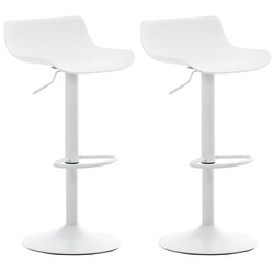 Höjdjusterbar barstol med böjd sits och trumpetfot