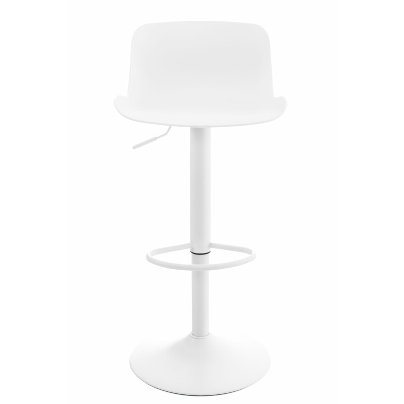 Höjdjusterbar barstol med roterande sits och metallram