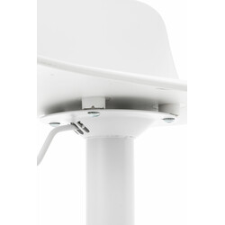 Höjdjusterbar barstol med roterande sits och metallram