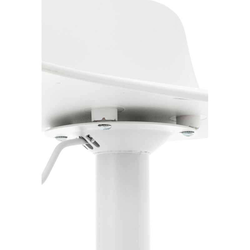 Höjdjusterbar barstol med roterande sits och metallram