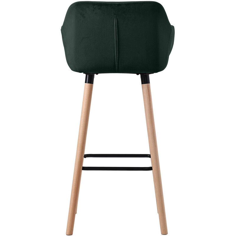 Eleganta barstolar i sammet med bekväm vaddering