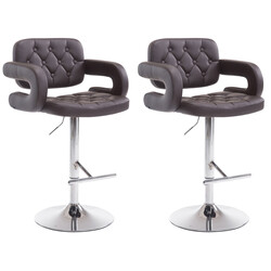 Bekväm höjdjusterbar barstol med armstöd och ryggstöd