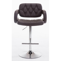 Bekväm höjdjusterbar barstol med armstöd och ryggstöd