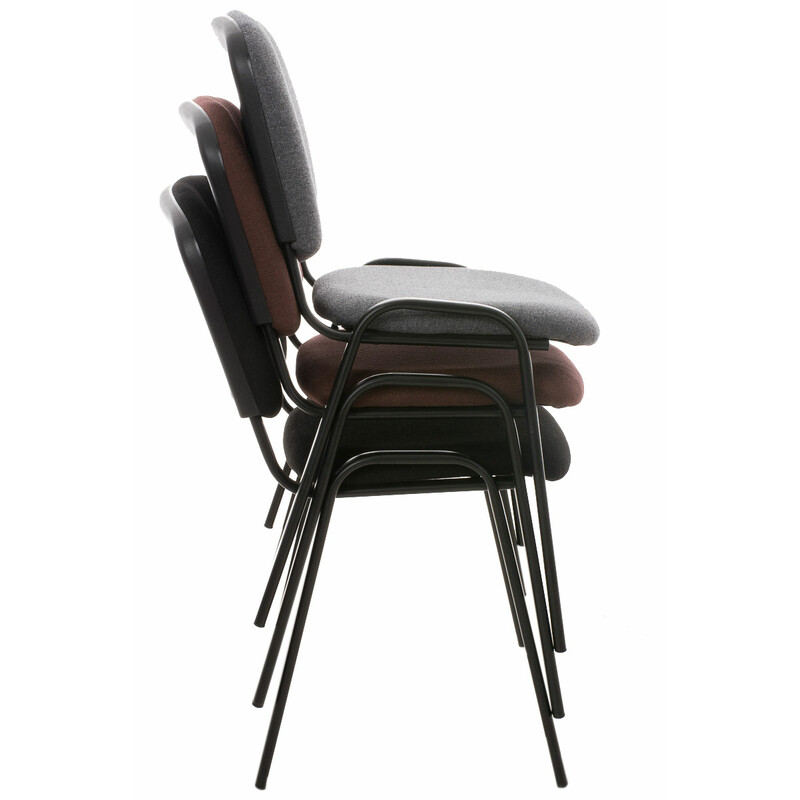 Stapelbara bekväma stolar med metallram för väntrum