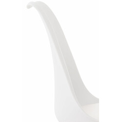 Elegant modern matstol med bekväm sittdyna och bokträben