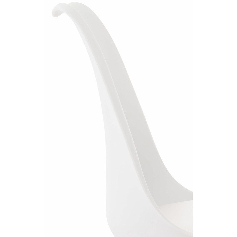 Elegant modern matstol med bekväm sittdyna och bokträben