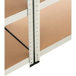 Stabila galvaniserade hyllor för tung last med justerbara nivåer