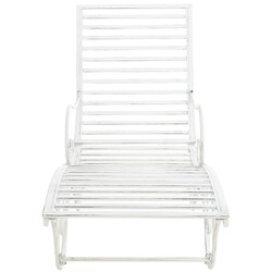 Elegant vilstol i järn med antik finish för utomhusbruk