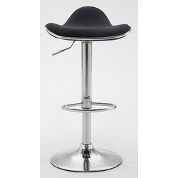 Shanghai barstol med justerbar höjd och kromad metallram