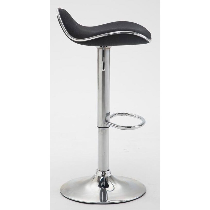 Shanghai barstol med justerbar höjd och kromad metallram