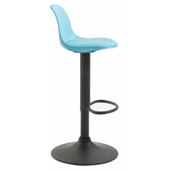 Modern höj- och sänkbar barstol i plast och konstläder