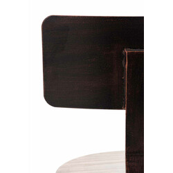 Industriella barstolar i furu med justerbar metallram