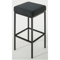 Modern barstol med vadderad sits och hållbar metallstomme