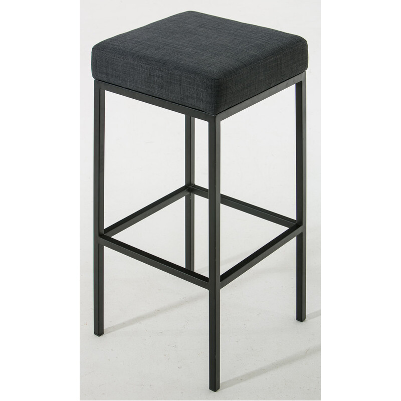 Modern barstol med vadderad sits och hållbar metallstomme