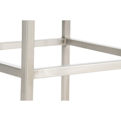 Klassiska barstolar i konstläder med hållbar metallram