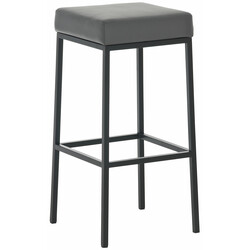 Klassiska barstolar i konstläder med hållbar metallstomme