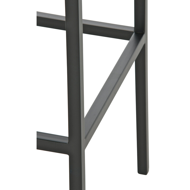 Klassiska barstolar i konstläder med hållbar metallstomme