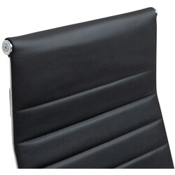 Ergonomisk kontorsstol i äkta läder med justerbar höjd