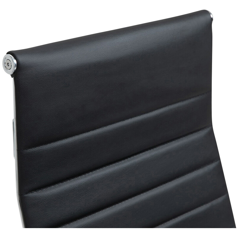 Ergonomisk kontorsstol i äkta läder med justerbar höjd