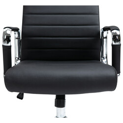 Ergonomisk kontorsstol i äkta läder med justerbar höjd