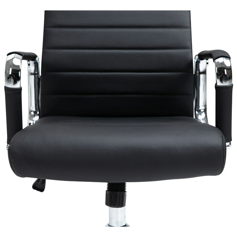 Ergonomisk kontorsstol i äkta läder med justerbar höjd