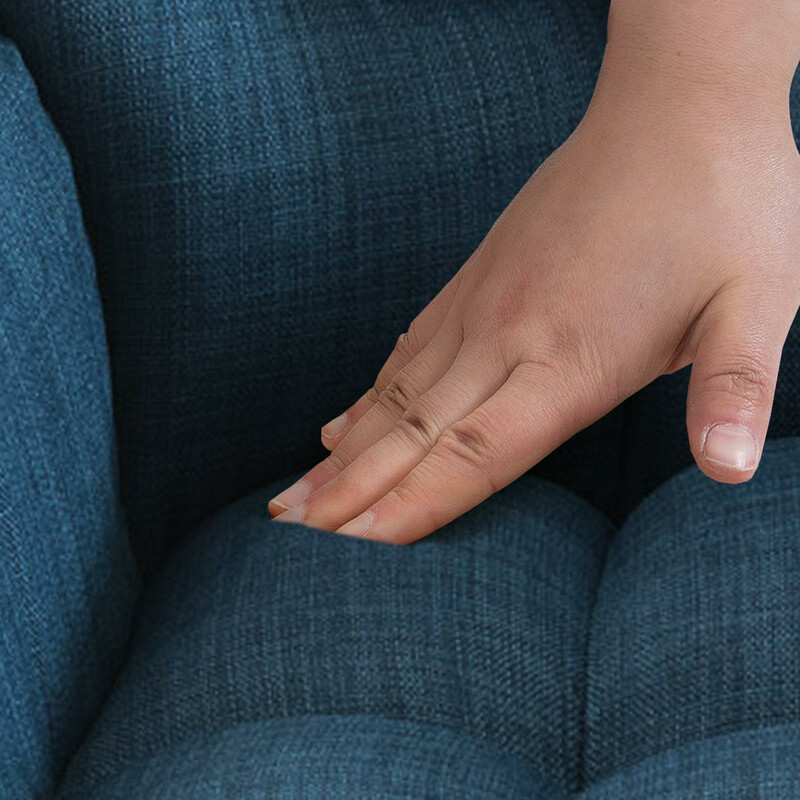 Eleganta justerbara barstolar med tygklädsel och fotstöd