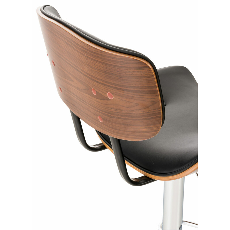 Elegant och ergonomisk barstol med justerbar höjd och konstläder