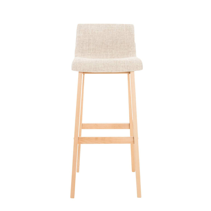 Stilrena barstolar i tyg och bok med ergonomisk design