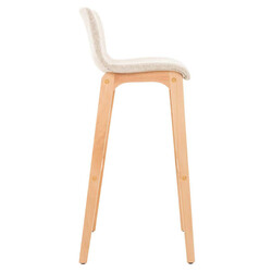 Stilrena barstolar i tyg och bok med ergonomisk design