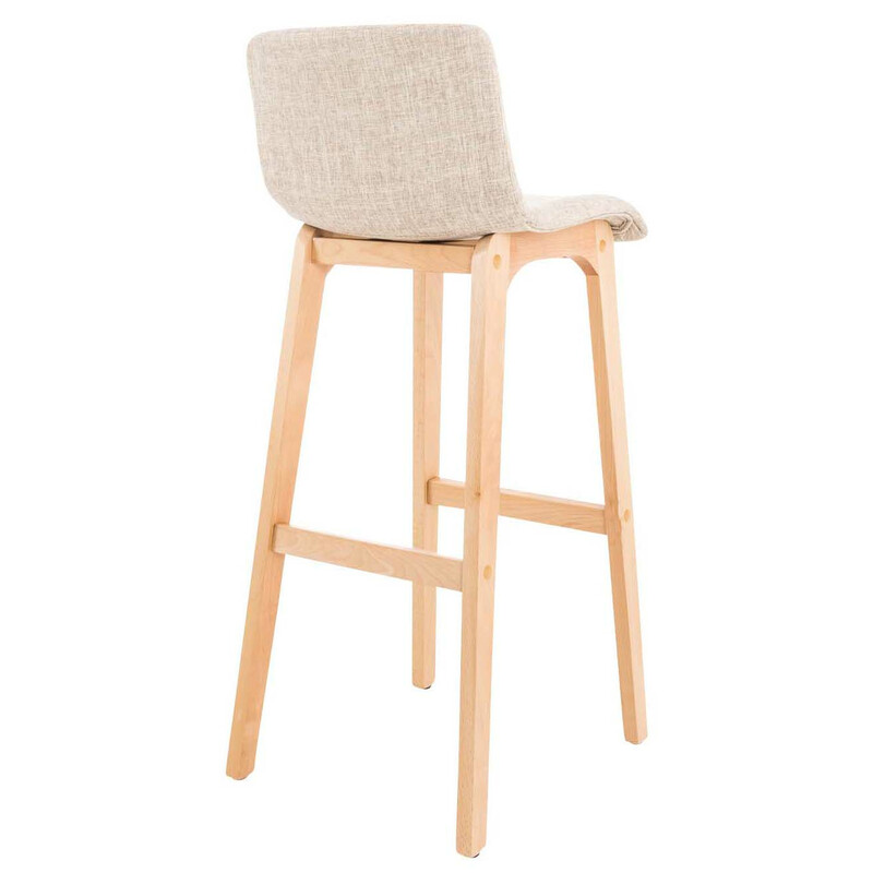 Stilrena barstolar i tyg och bok med ergonomisk design