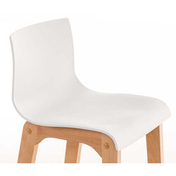 Moderna färgglada barstolar med ergonomisk design och bokträstomme