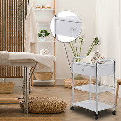 Mångsidig förvaringsvagn med hjul för salong och hem