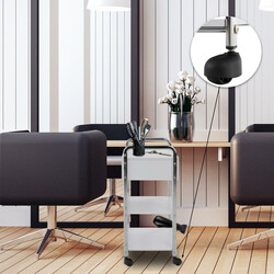 Mångsidig förvaringsvagn med hjul för salong och hem