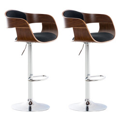 Elegant barstolsduo med modern design och justerbar höjd