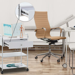 Mångsidig förvaringsvagn med hjul för salong och hem