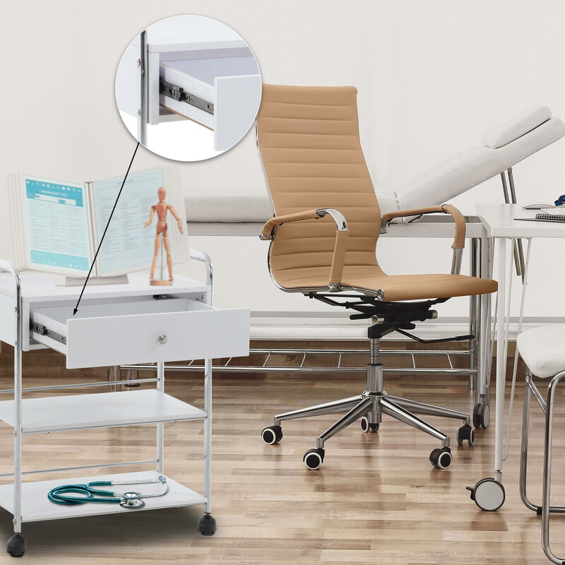 Mångsidig förvaringsvagn med hjul för salong och hem