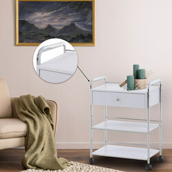 Mångsidig förvaringsvagn med hjul för salong och hem