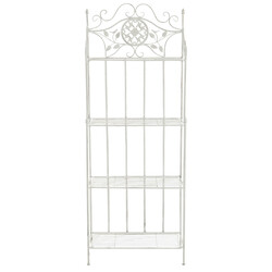 Elegant hopfällbar hylla i järn med romantisk design