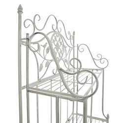 Elegant hopfällbar hylla i järn med romantisk design