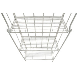 Elegant hopfällbar hylla i järn med romantisk design