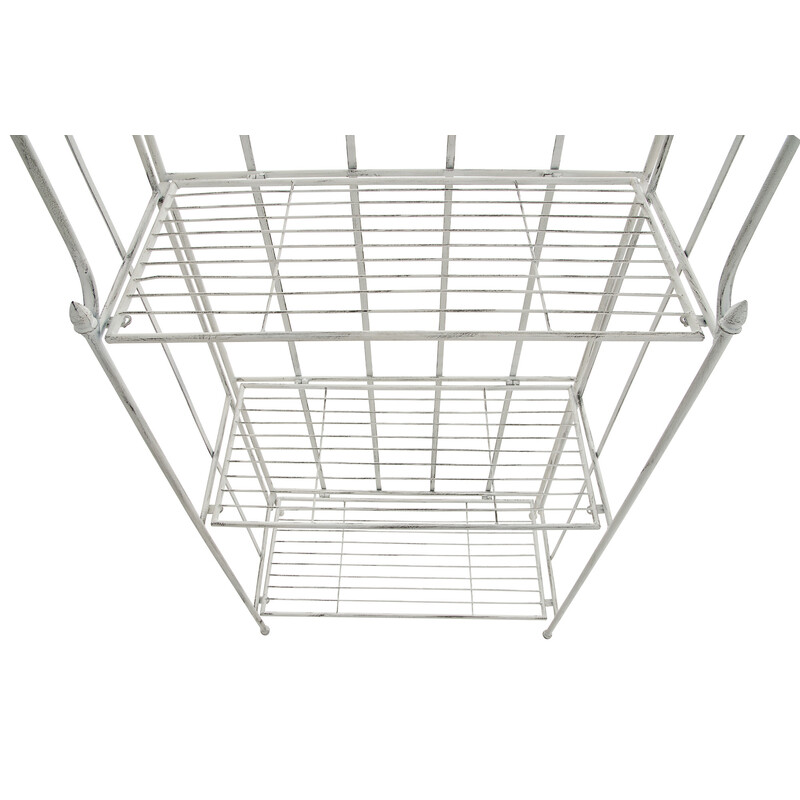 Elegant hopfällbar hylla i järn med romantisk design