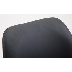 Elegant barstolsduo i ek med konstläderklädsel