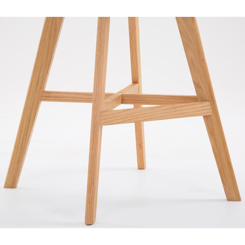 Elegant barstolsduo i ek med konstläderklädsel