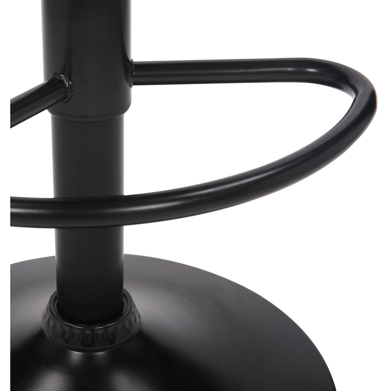 Modern justerbar barstol i sammet med fotstöd