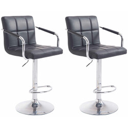 Moderna svängbara barstolar med justerbar höjd och konstläder