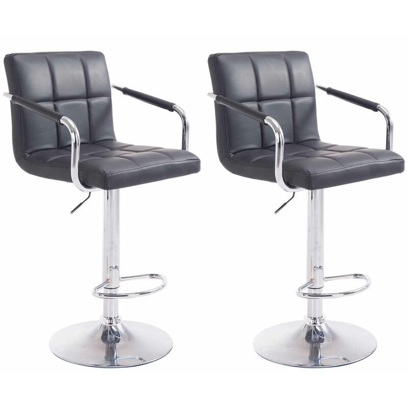Moderna svängbara barstolar med justerbar höjd och konstläder