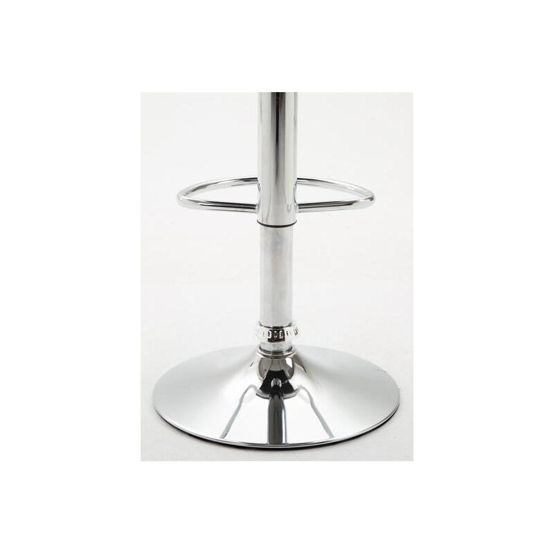 Elegant justerbar barstol i konstläder med fotstöd